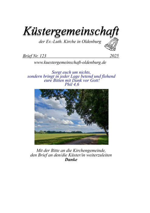 Küsterbrief 123 Deckblatt